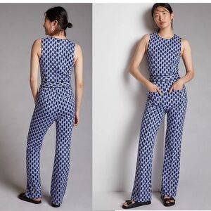 *NWT Maeve by Anthropologie Ponte Wide-Leg Jumpsuit
